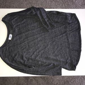 Grey light weight, quarter sleeve top